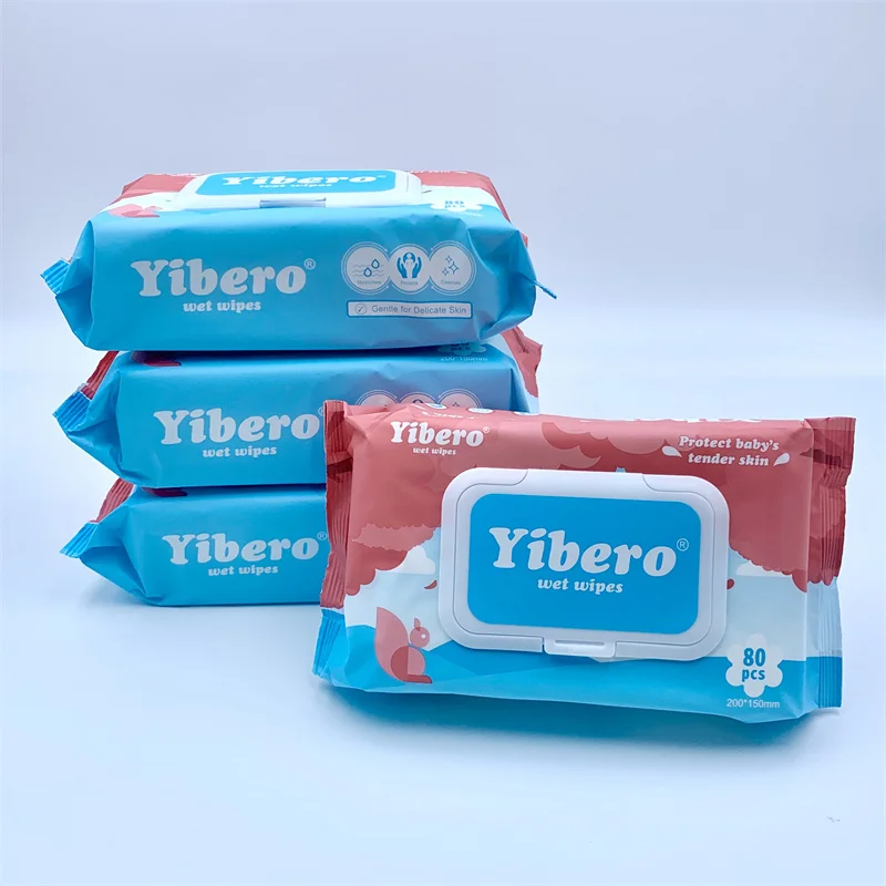 Wholesale Biodegradable Baby Wet Wipes Water Wipes Unscented for Sensitive Skin