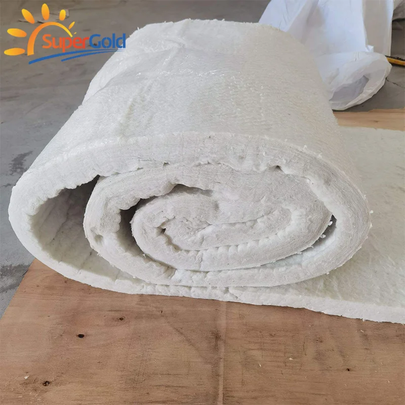 SuperGold refractory ceramic fiber blanket 50mm 128kg/m3 1260 ceramic fiber blanket