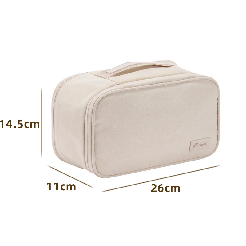 Wholesale Stock RPET Fabric Portable Underwear Storage Bag Bra Travel Pack Underwear Organizer for women