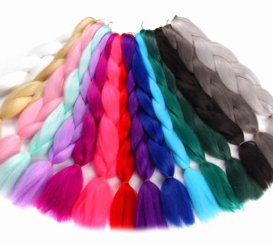 
Wholesale Pre Stretched Ombre braid curly synthetic weave braiding hair virgin extension xpression jumbo braid hair 