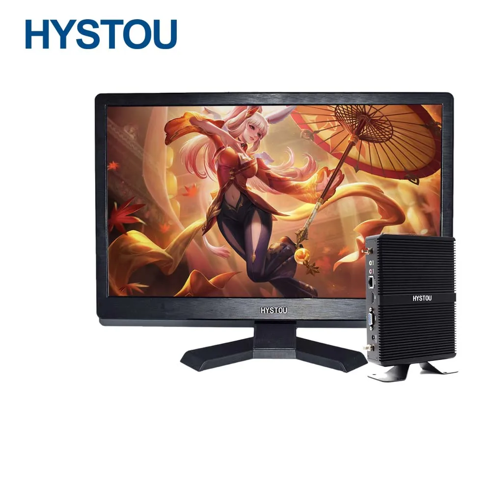 HYSTOU DDR4 32GB Computer Intel Core i5-7267U Support Win 10/11 Desktop 4k Display HD-MI Low Power Fanless Industrial Mini PC H2