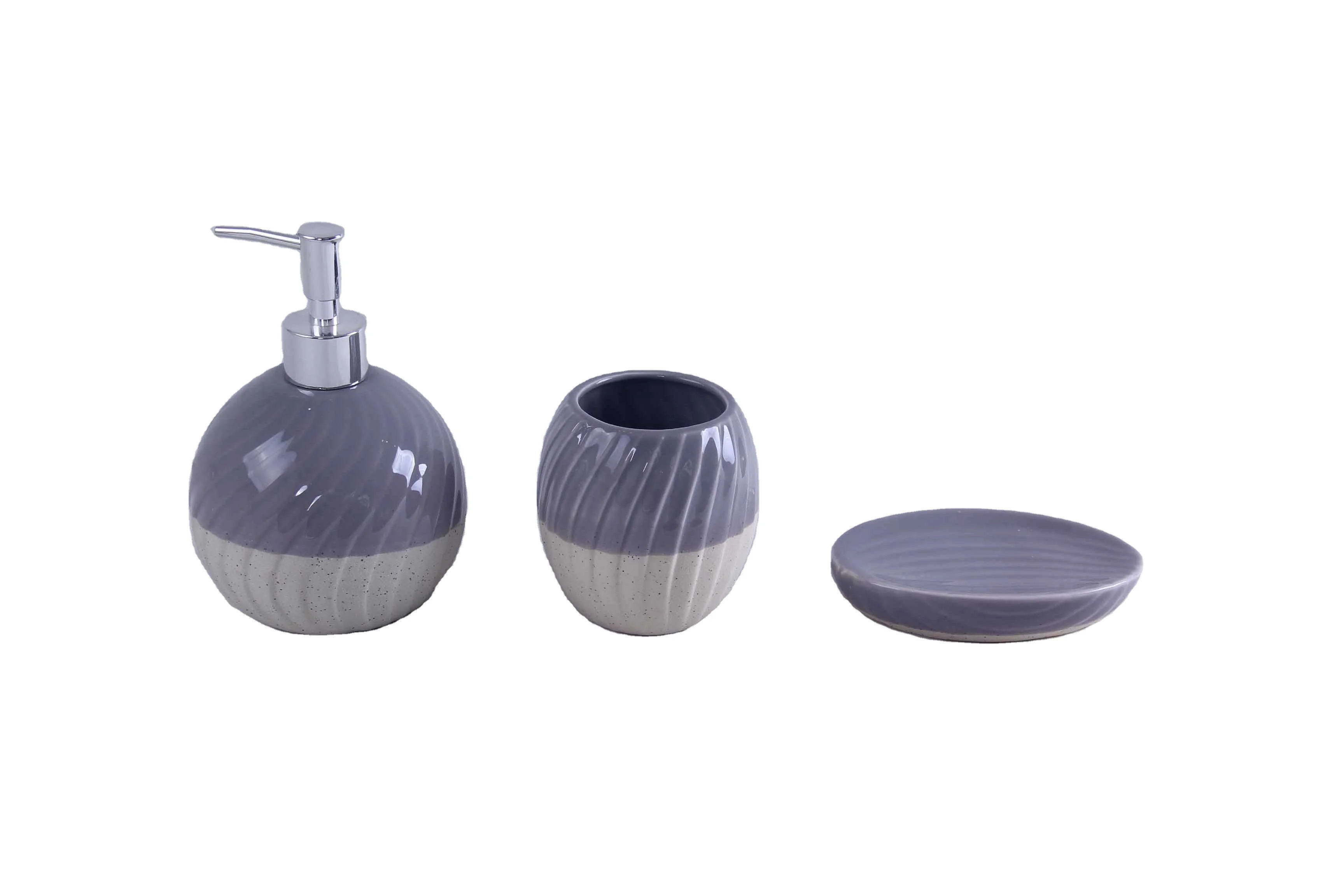Wholesale 3 Pcs Bathroom Accessories Set  Ceramic Bath Restroom Decor Sets Collection room accessories