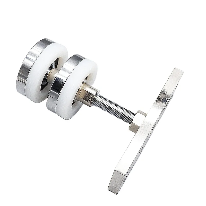 Heavy Duty Rotary Pulley Universal Hanging wheel Sliding Folding Door Roller set Aluminum Track Sliding Door
