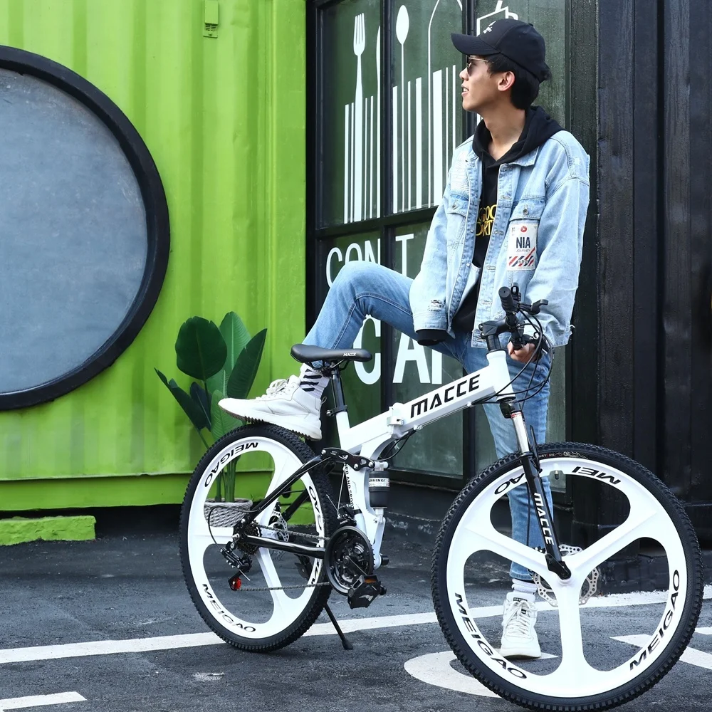 MACCE Chinese Factory MTB Bicycle 26 inch 21Speed Mountain Bike Folding City Racing Cycle Foldable Bicicleta Cykel Mountainbike