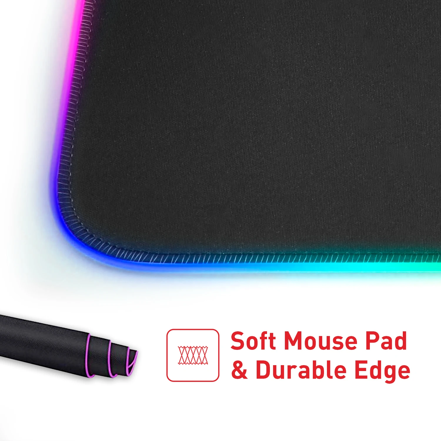 HAVIT Led освещение игровой коврик для мыши RGB USB LED Расширенная Подсветка клавиатуры нескользящее одеяло 350*250 /