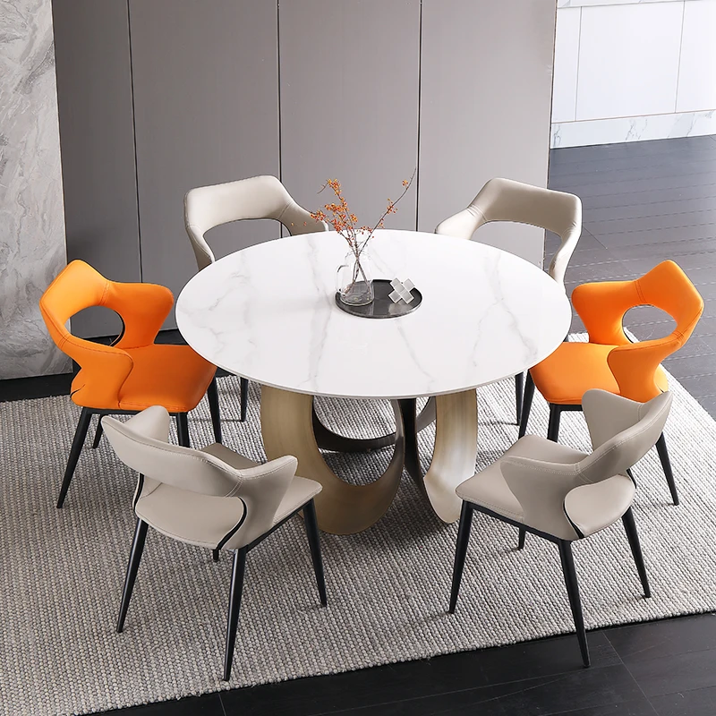 Factory Wholesale Modern Dining Table From White Marble For Dining Room Furniture Dinner Sets