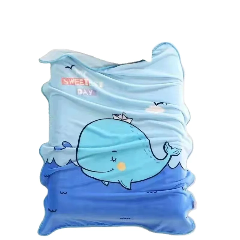 Зеленый мультфильм животных Леггинсы с объемным цветком на зиму толстые 2 слоя корейский мешки из норки детское одеяло