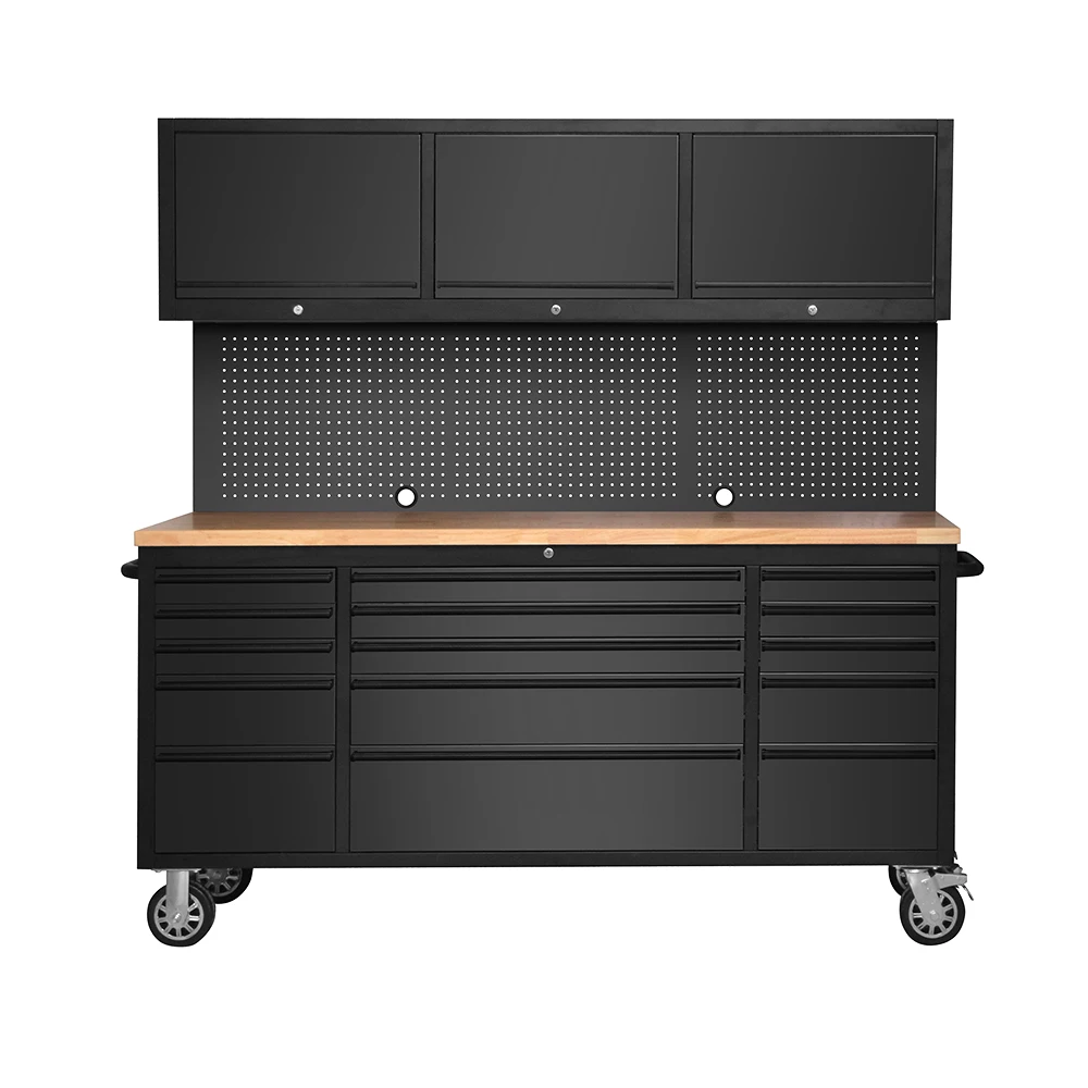 GD 2024 Multi-purpose Stainless Steel garage storage roller Tool Cabinet Service tool stand Composite work station