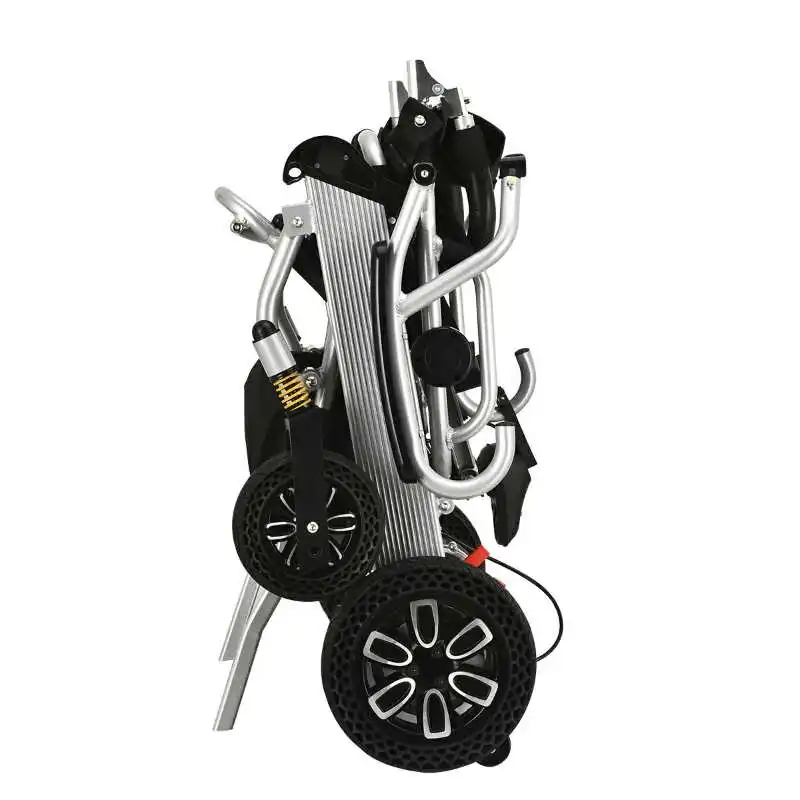 2021 New Design Lithium Battery Lightweight Power Wheelchair Folding Electric Wheelchair In Stock
