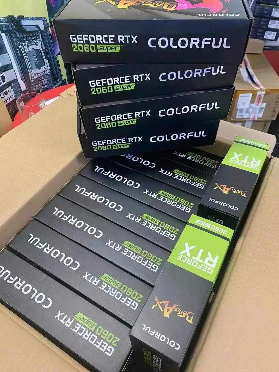 Color ful RTX 2060 SUPER 8GB Graphic Card Brand New Original GDDR6 256 Bit HDMI-Compatible DP Video Card 2060S 8G GPU