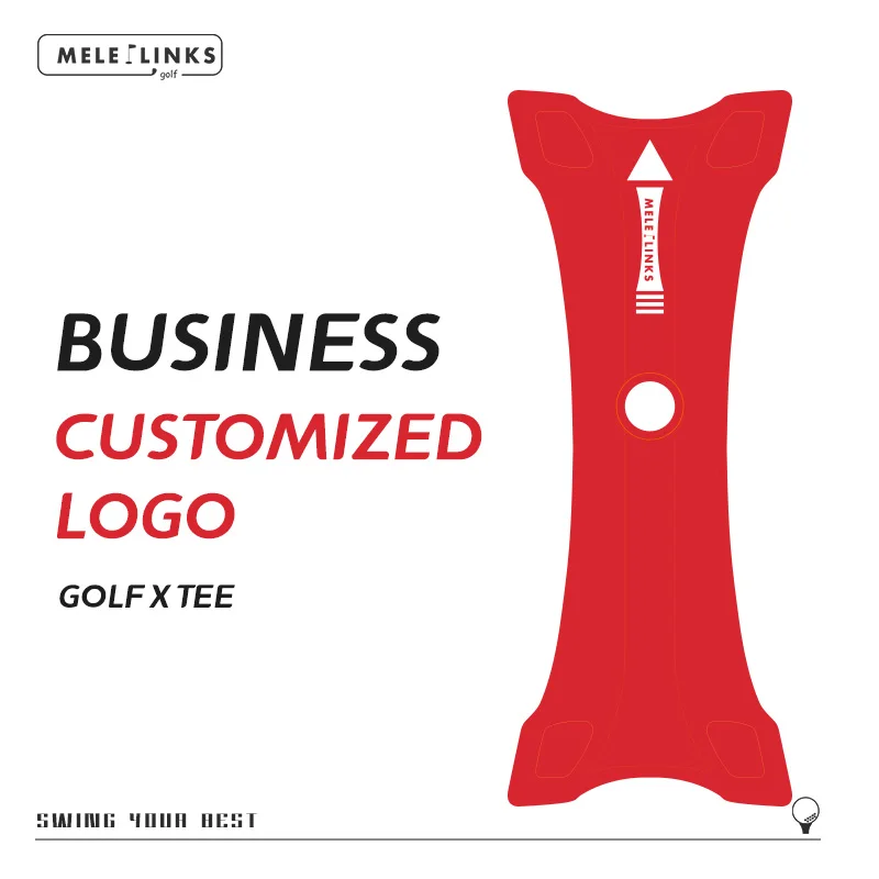 Golf Tee New Golf X Tee Power Launch Set Portable Launch Rocket Mat + 2 Black Golf Tee Elevates Ball And Improves Aim