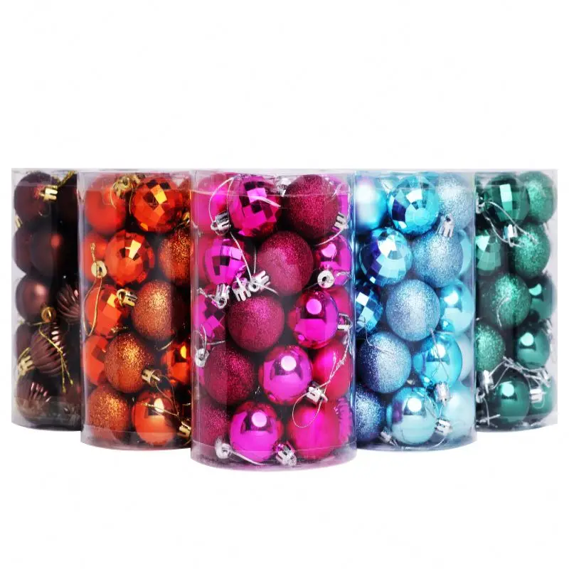 Indoor Outdoor Plastic Christmas Tree Decoration Ornaments Navidad Decorations Christmas Ball