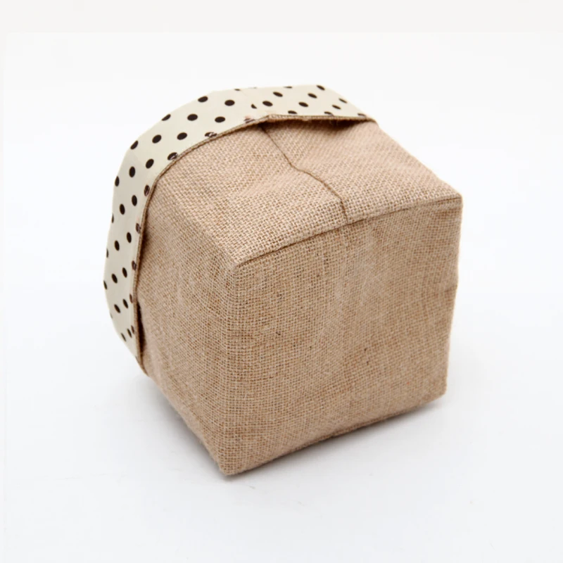 Household Cotton Linen Cloth Storage Basket Desktop Dressing Table Cosmetics Storage Box Desk Stationery Sundries Storage Basket