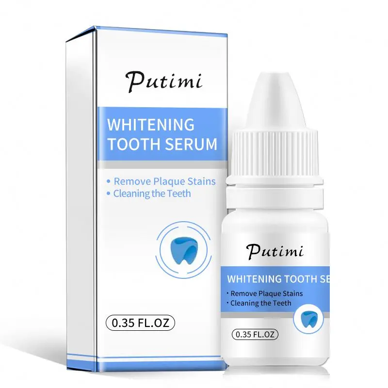 PUTIMI Teeth Cleaning Serum Whitening Teeth Essence Remove Plaque Stains Bleaching Tooth Whitening Oral Hygiene Dental Care