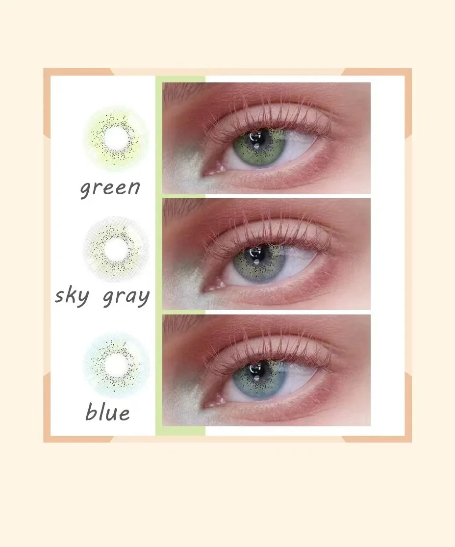 Realcon fancy look  natural colored contacts lens hot selling  ocean contact lenses factory price contact lenses