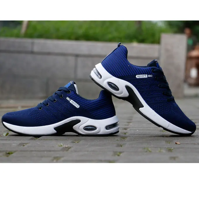 Wholesale New Fashion Blue Casual Sneakers Running Sport Shoes for Men