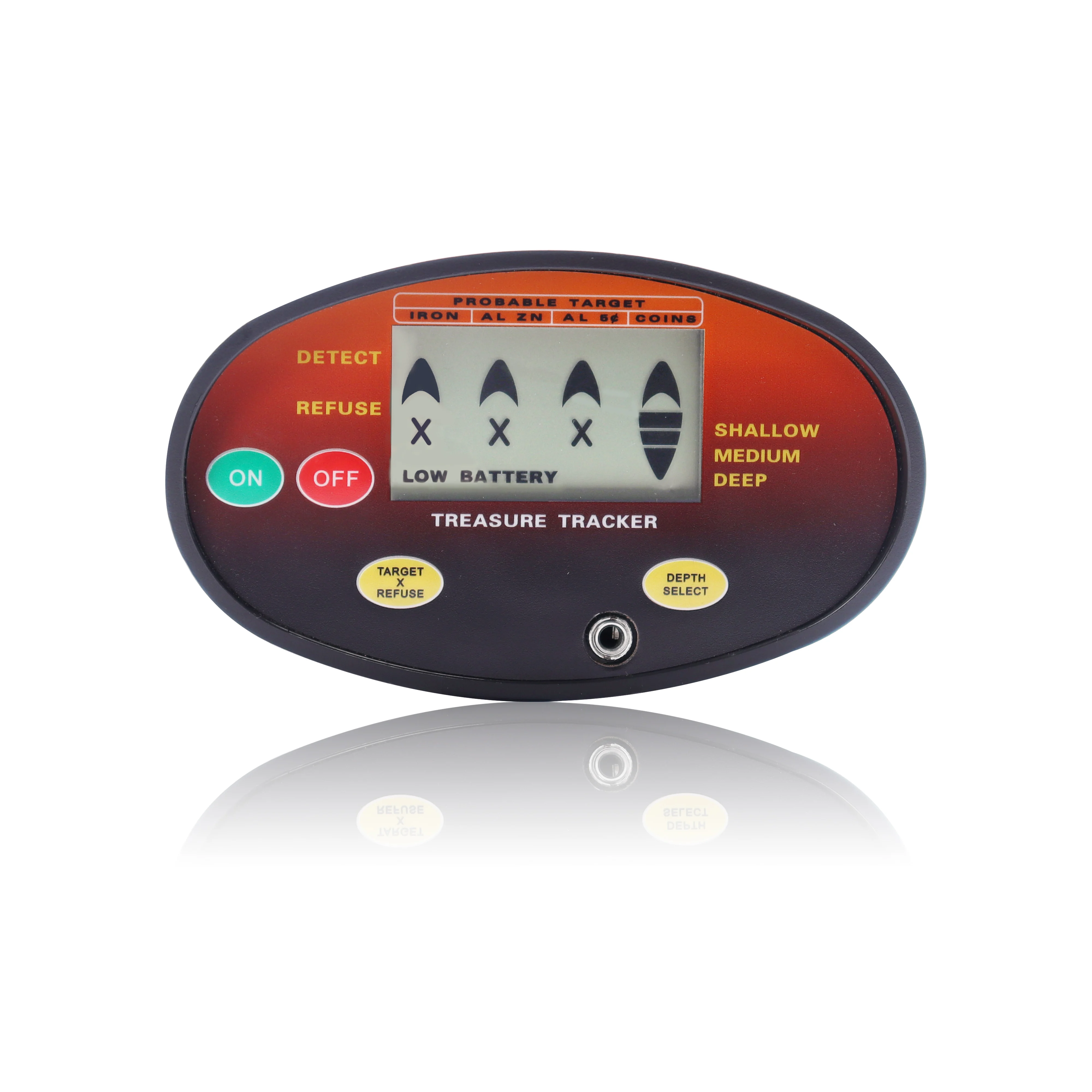 GT610 LCD display underground  metal  detector waterproof searching coil  hobby detector