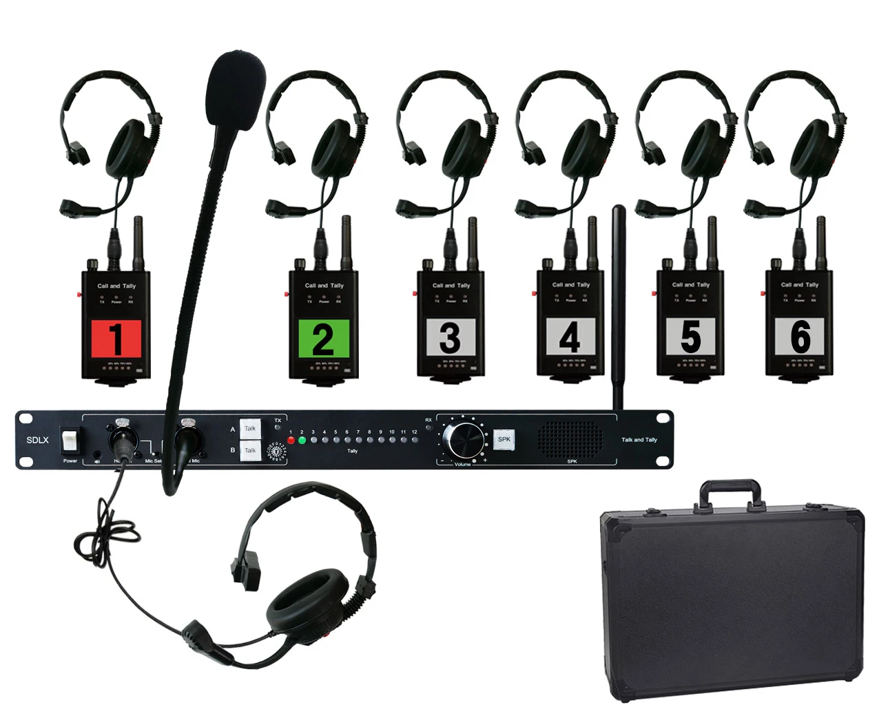 Good Price High Quality 8-Channel Intercom Wireless Tally KAIROS AV-UHS500MC AV-HLC100MC for Studio and Camera Studio
