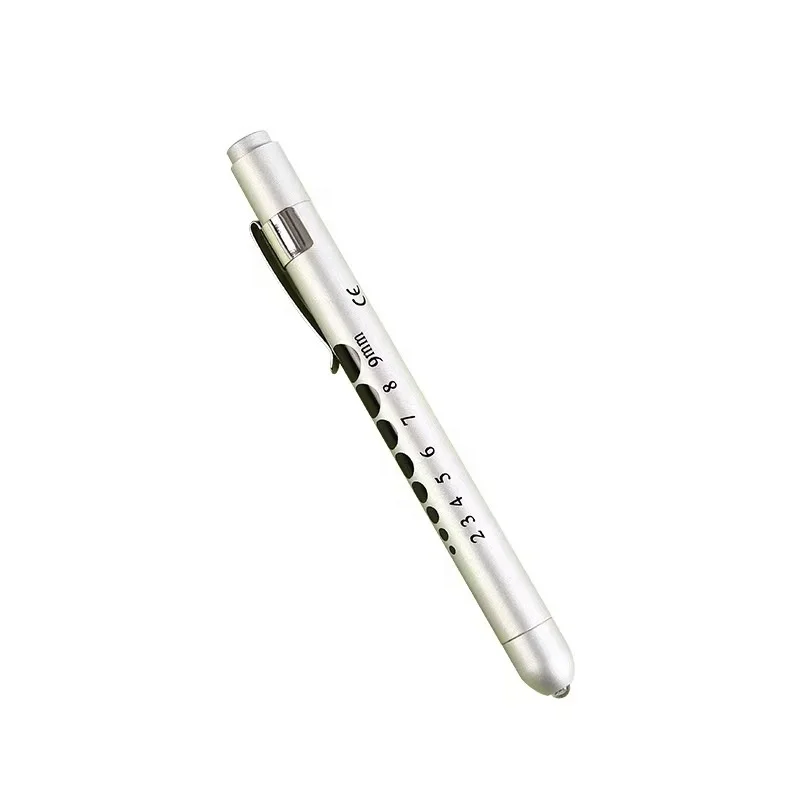 Medical Pen Light Aluminum Alloy Nurse LED Penlight Doctor Pen with Yellow or White Light