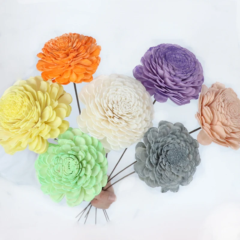 New products dried flowers and plants sola wood flower for  home decor