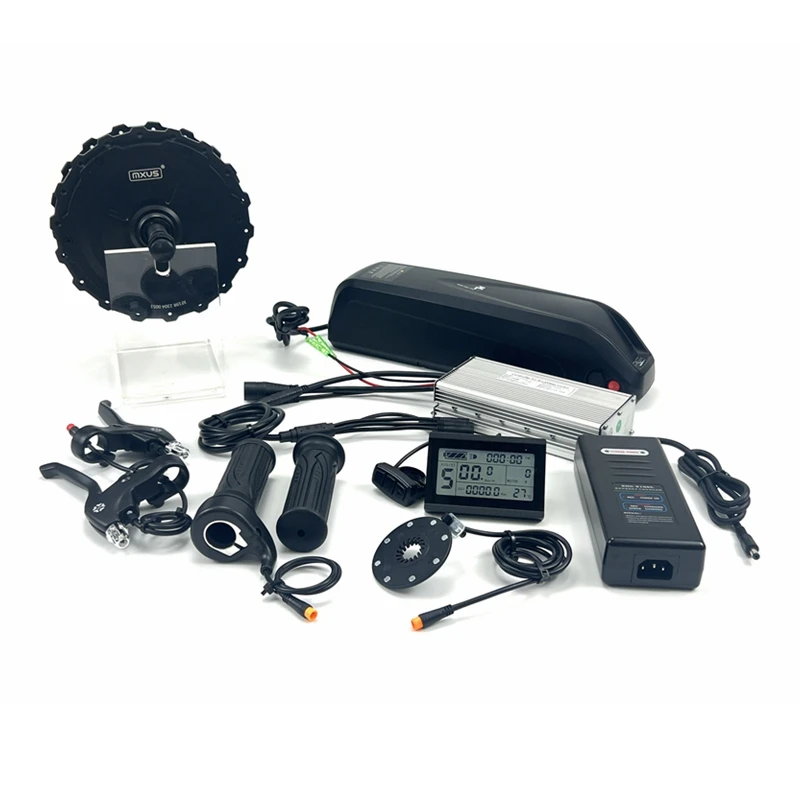 high powerful 48v 1000w ebike conversion kit waterproof connectors with KT controller LCD8H display
