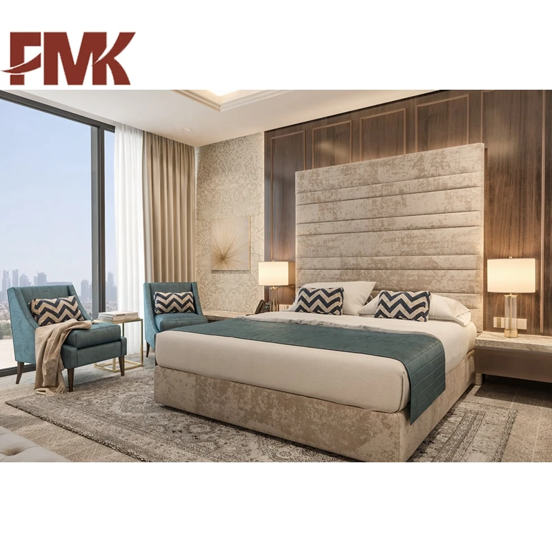 
Commercial Luxury Vietnam Hotel Bedroom Furniture Project High Glossy Wooden Hotel Furniture 