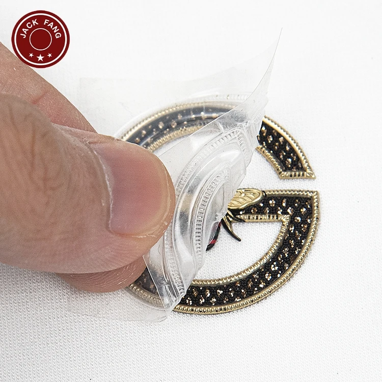 Custom Embossed 3D Garment Tpu Heat Transfer Labels Raw Material Heat Transfer Label Flex Style 3D Emblem Heat Press