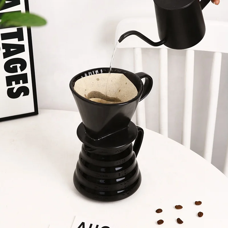 New product hot sale Custom multicolor Ceramic Coffee Funnel Filter Cup Pour Over Coffee Dripper