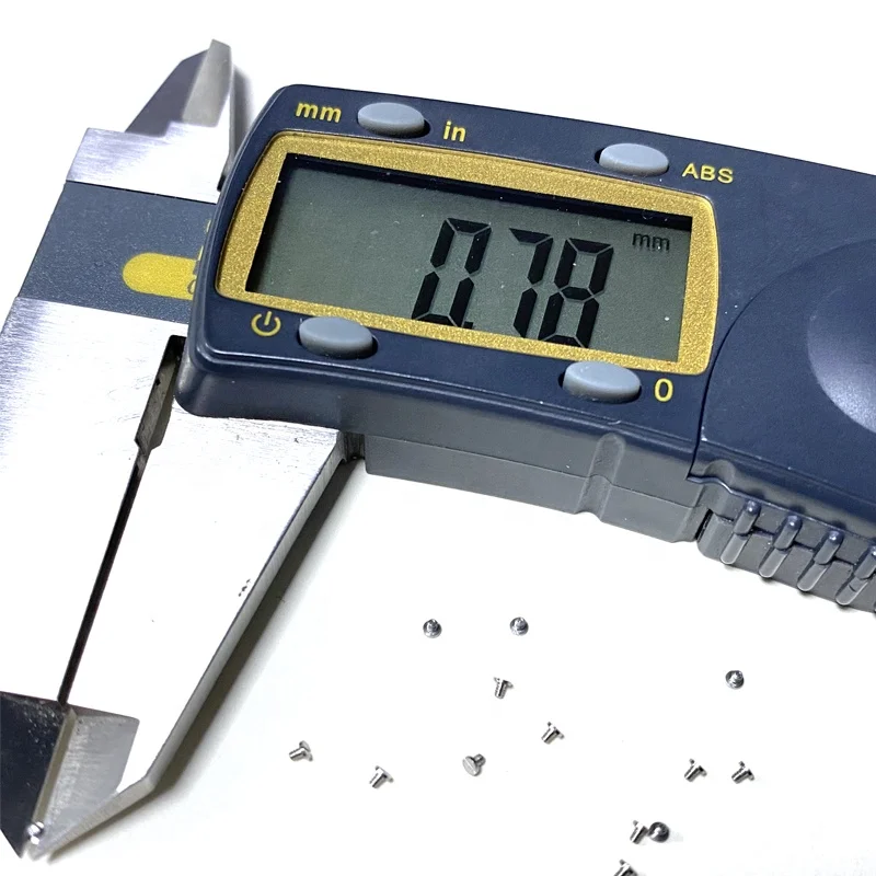 Custom ultra low profile head slotted 0.8mm 1mm micro small mini precise electronic screw for watch