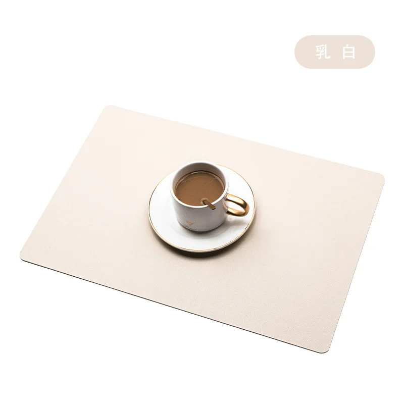 Artificial dried flower pampas leather placemat table mat heat insulation non-slip home office bedroom square western meal mat 1