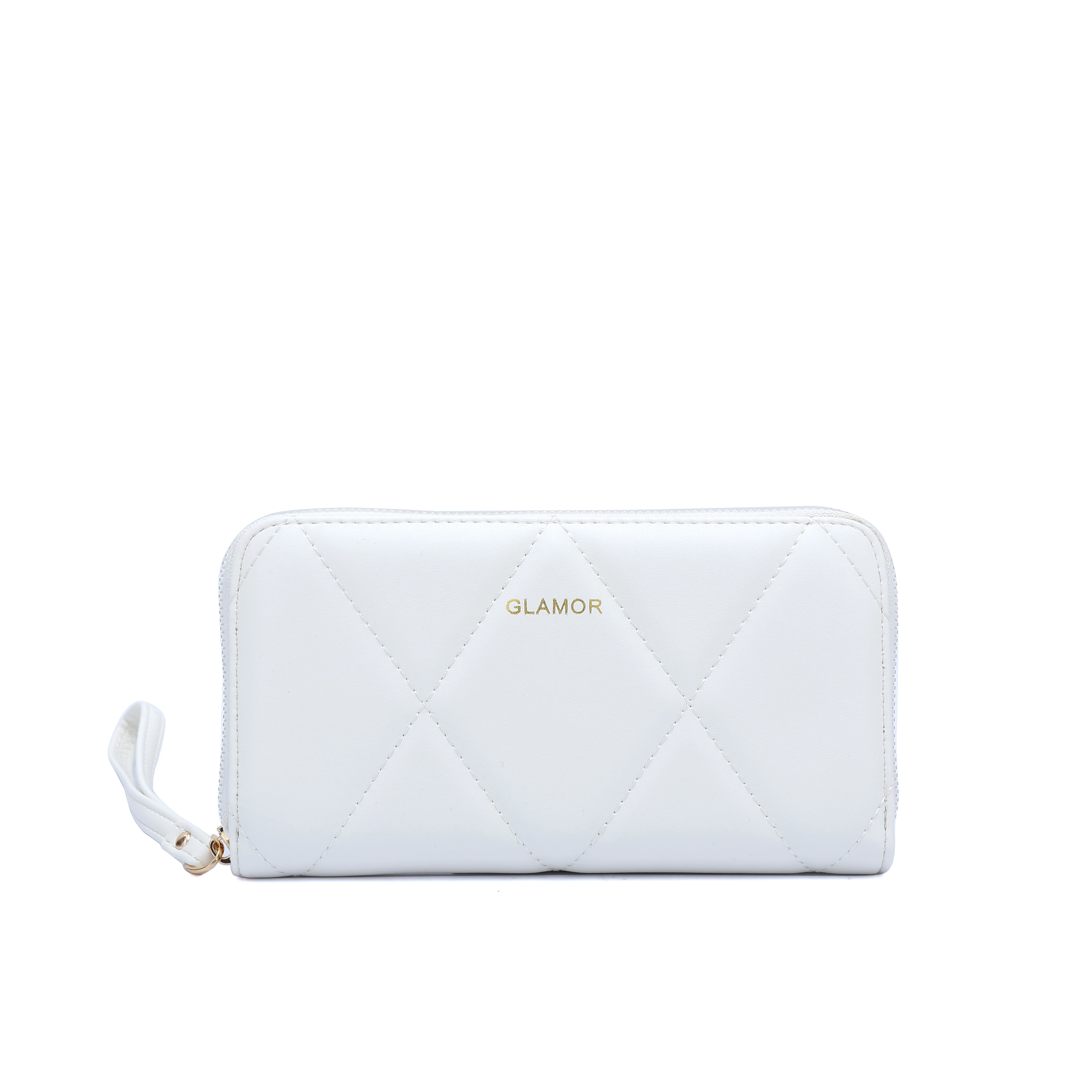 GLAMOR Wholesale Factory Sale Ladies Long Fashion Clutch Bag Zipper Pu Leather Luxury Crossbody Money Wallet Women Purse brown