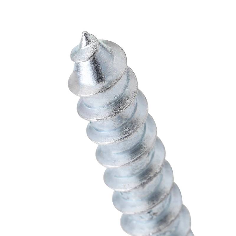 Din 571 60mm 100mm 260mm zinc plated galvanized self-tapping coarse thread wood lag screws for wood