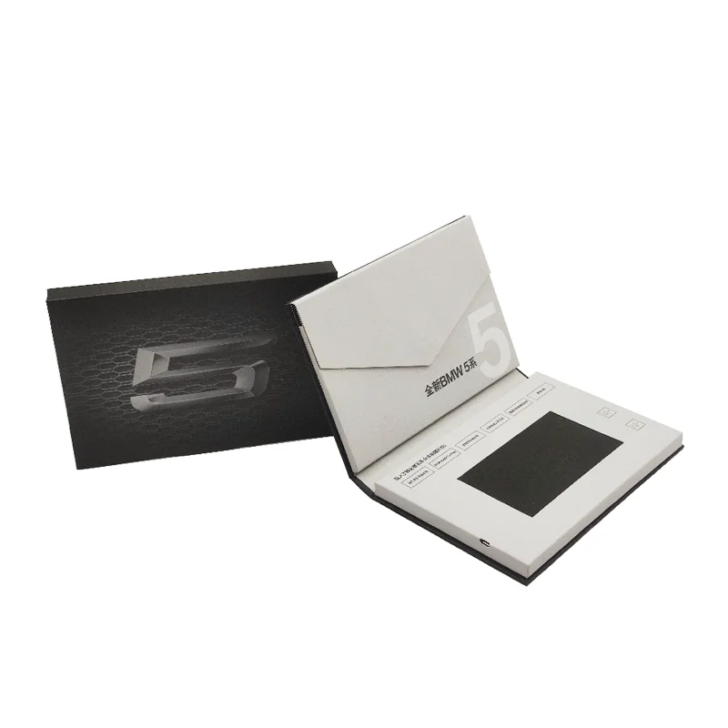 Promotion items 4.3 inch lcd screen videocard video postcard digital video box with lcd screen video brochure for gift