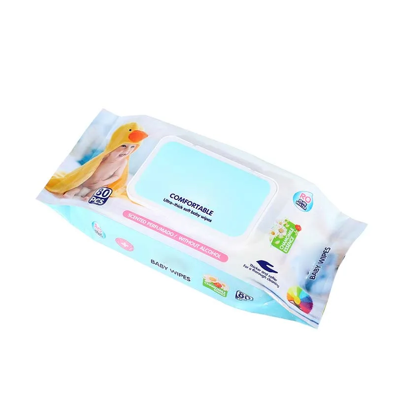Wholesale Reusable Biodegradable Cartoon Print Baby Towel Baby Wet Wipes Dispenser