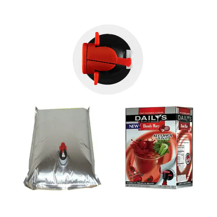 Bag in box 5l wine/plastic bag in box/wine dispenser bag