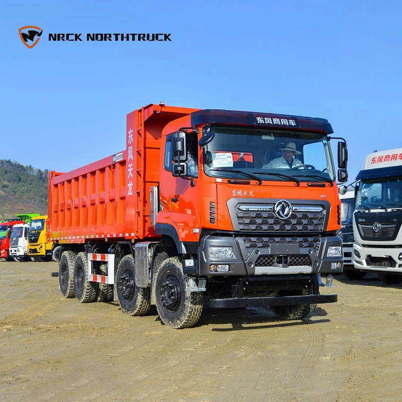Dongfeng Commercial Vehicle Tianlong KC Heavy Truck Qingtian Edition 465 horsepower 8X4 6.8-meter dump truck