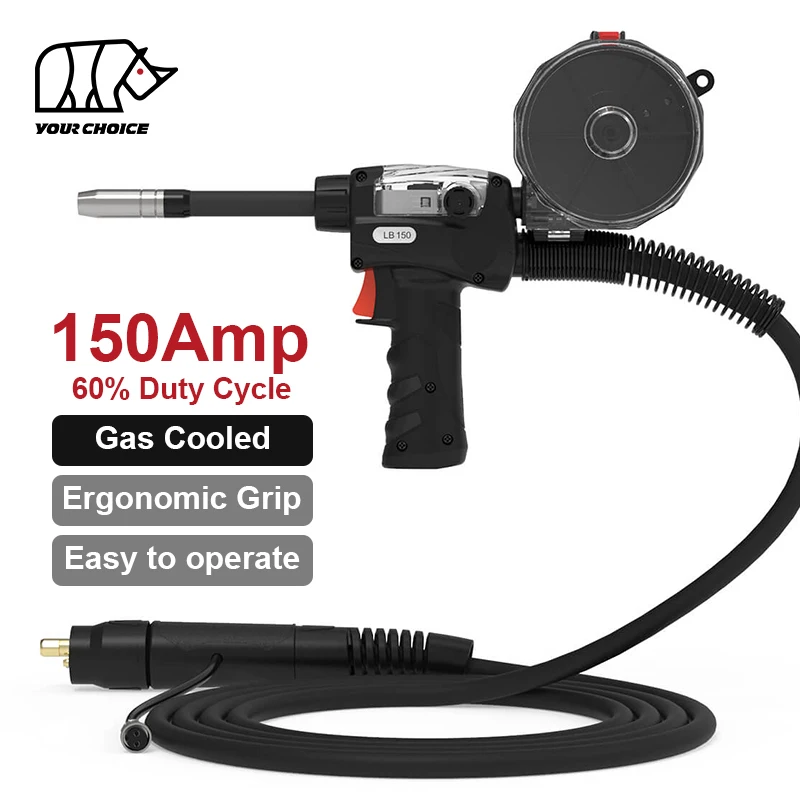 INWELT HOT SELLING CE LB150 150Amp Gas Cooled MIG Welding Spool Guns for Welding Aluminum