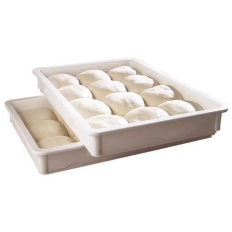 XLR New Arrival Plastic Bakery Pizza Dough Trays Bread Case Transport Pizza Dough Proofing Box with Lid Dough Storage Container