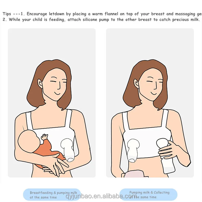 Factory Hot Selling Medical BPA Free manual breast pump silicone milk collector nipple breast pump pocket with lid