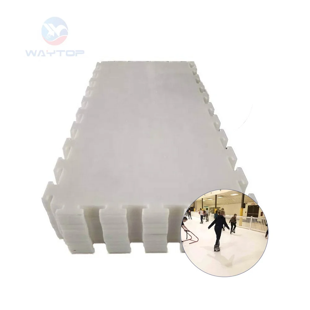 self-lubrication smooth sheet synthetic ice rink uhmwpe panels/ice skating rink