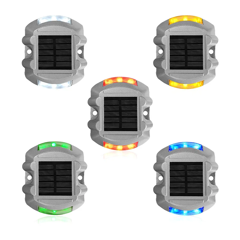 LED Cat Eye Outdoor Waterproof Aluminum Solar Flashing Cats Eyes Road Stud Raised Pavement Marker