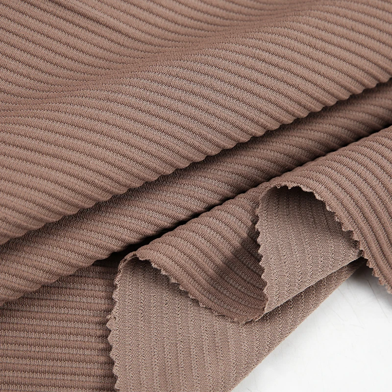 250g Single Lou Ti Bu Polyester Cotton-Like Step Knitted Fabric For Pants Hoodie And Jacket