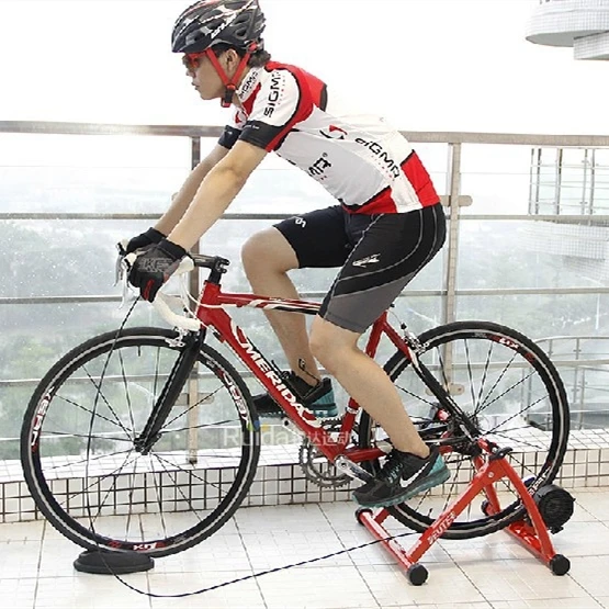 
hot sale adjustable indoor smart oil resistence alloy roller foldable fitness home smart bicycle roller trainer 