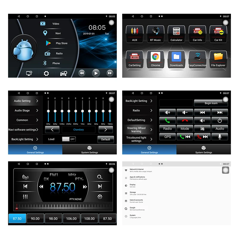 Android Car Dvd Player Car Radio For Renault Logan L90 Sandero Lada Lergus largus Dacia Duster 2010-2017 Car Video
