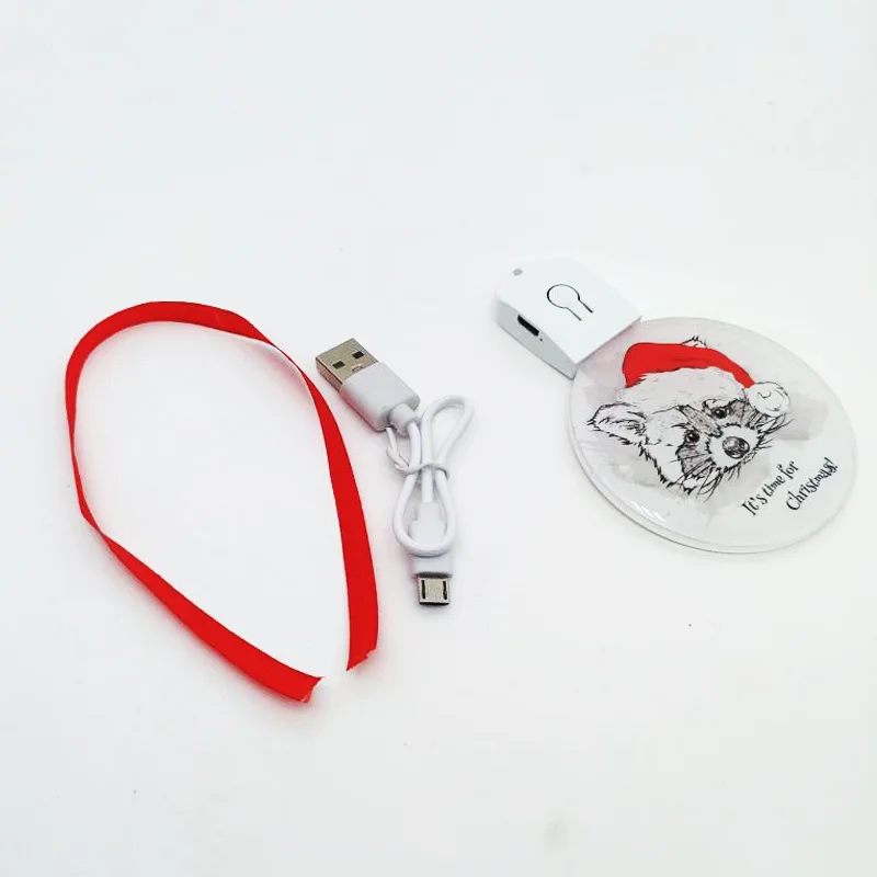 Custom Sublimation Blanks Clear Acrylic Sheets Lighting Up Led Lamp Glow In Dark LED Acrylic light For Christmas Tree Decoration
