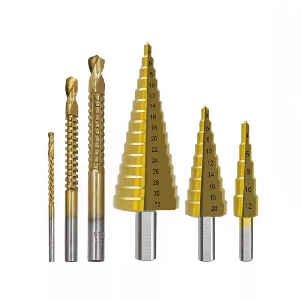 HSS Slot Saw Drill Step Drill Bit Metal Cutter Core Hole Opener Pagoda Sawtooth Set