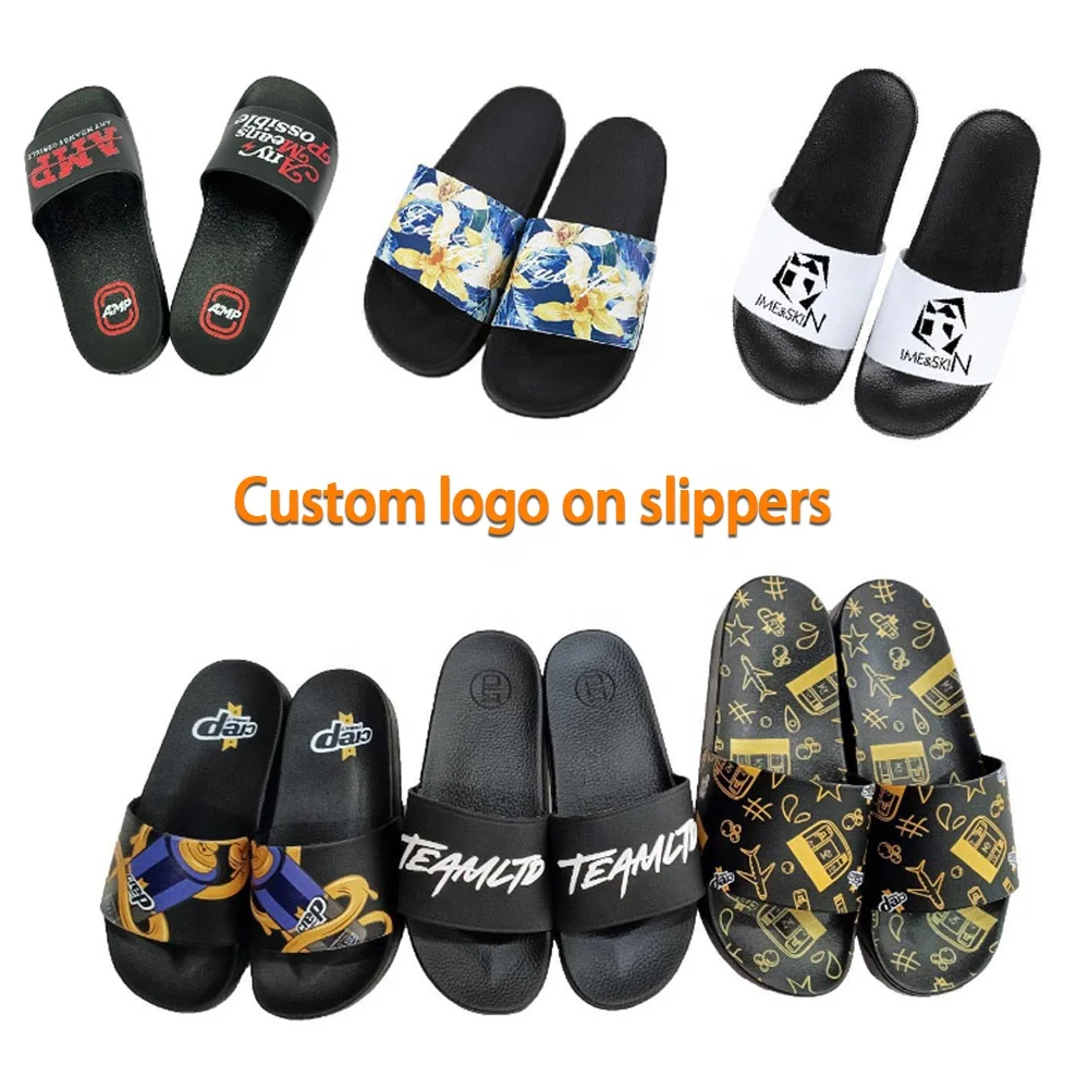 Chinese Wholesale Quality 3D rubber PVC Slides Customized slipper shoes