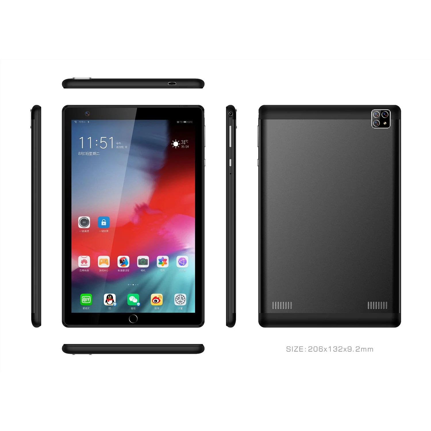 Factory OEM ODM 8inch tablet pc 4000mAh big battery educational tablet for children 1280*800IPS tablet