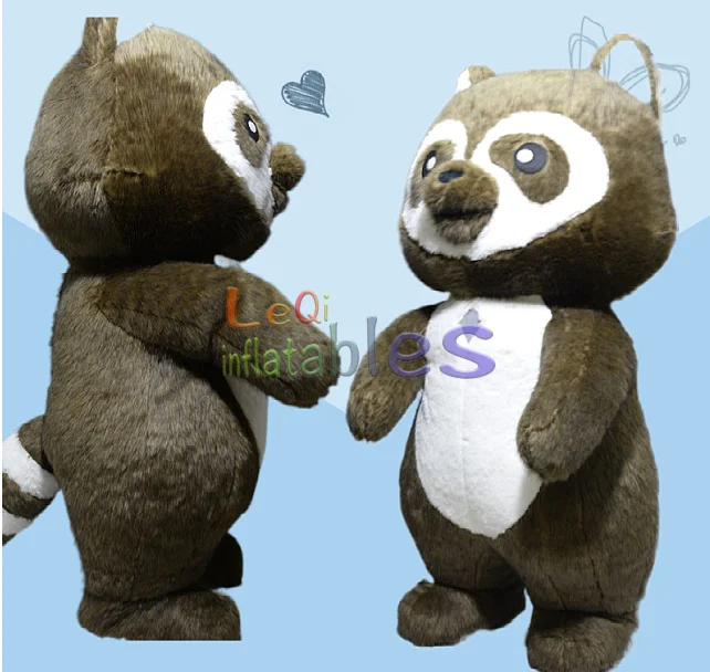 Cute Animal Little Raccoon Plush Toy Inflatable Mascot Costume Animal Inflatable Raccoon Mascot Costume For Event