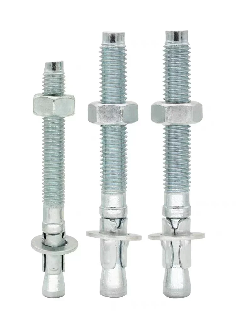 High Quality M6 M8 M10 Expansion Anchor Bolt Set with Washer Stainless Steel DIN Standard 100mm Length in Bag Packaging